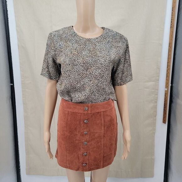 City Girl 80s Leopard Print Blouse, Women's size 4 - Picture 11 of 11